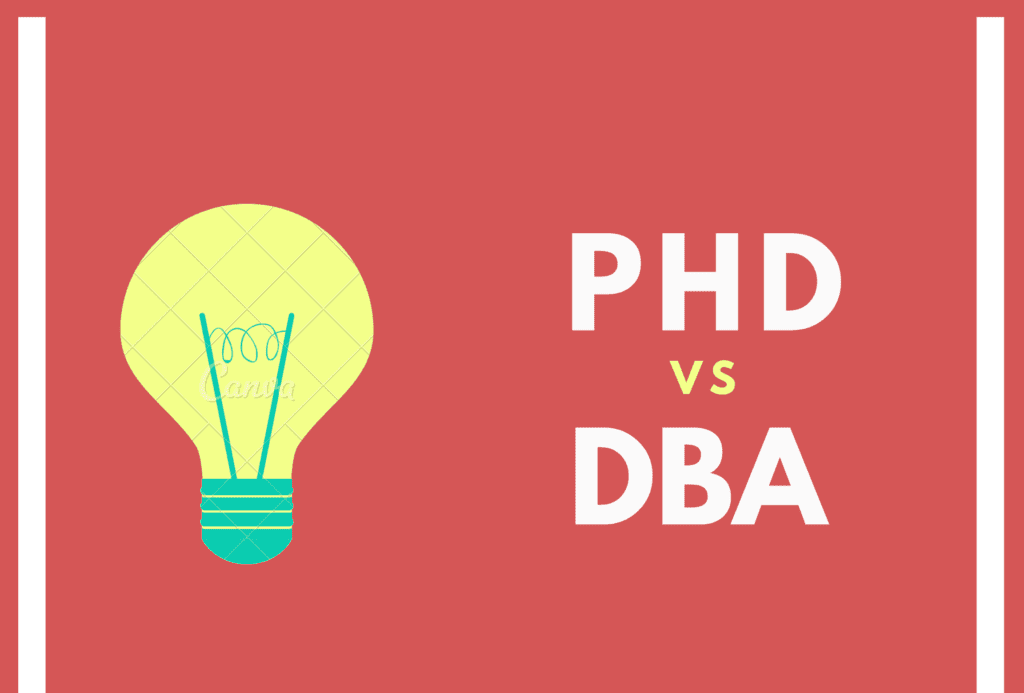 difference between dba and phd in business