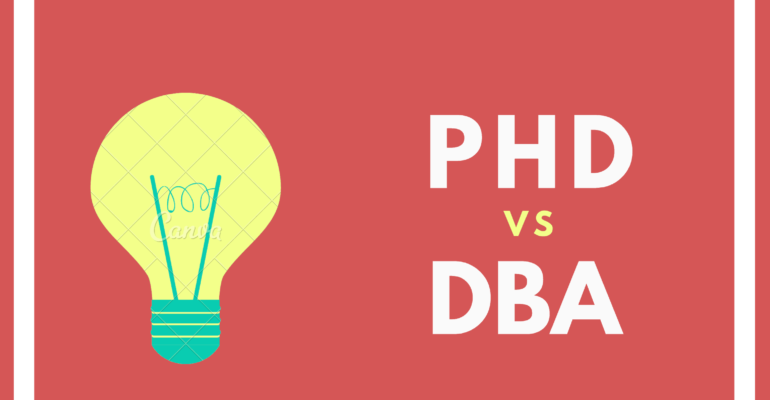 is dba easier than phd